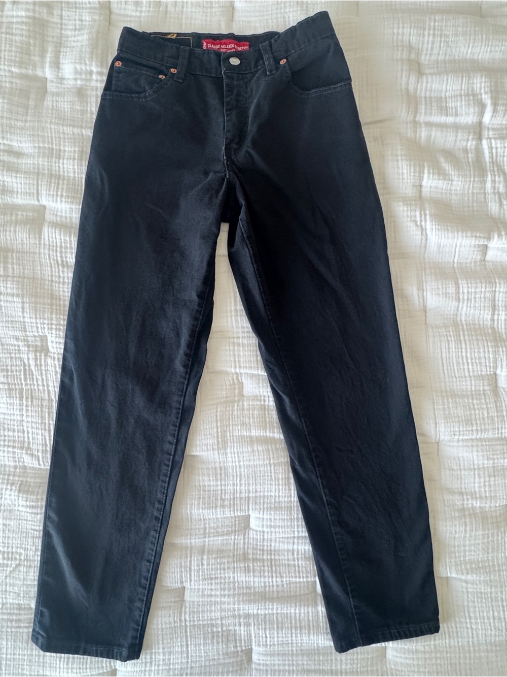 Vintage Levi’s 550 Relaxed Fit Tapered Leg Black Jeans USA Women’s 4